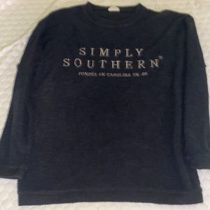 simply southern towel textured pullover